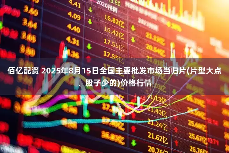 佰亿配资 2025年8月15日全国主要批发市场当归片(片型大点、股子少的)价格行情